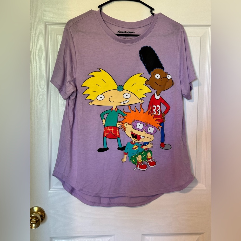 XL PURPLE 90s Nickelodeon T-Shirt!